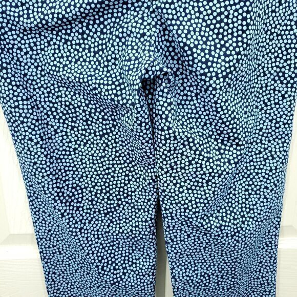 Boden Richmond 7/8 Stretch Twill Mini Dot Mid-Rise Ankle Pants US 6/UK 10 Blue - Picture 12 of 16